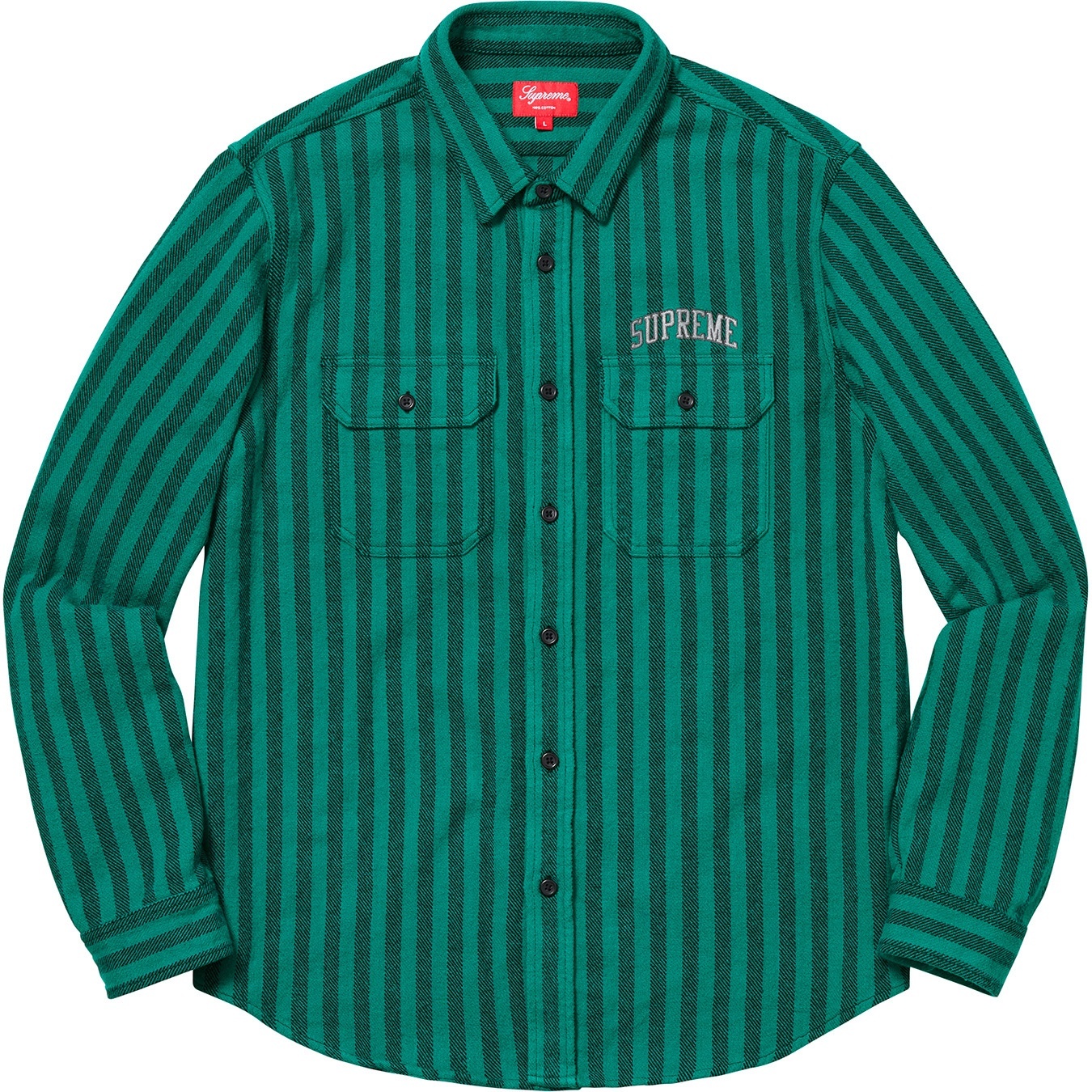 Stripe Heavyweight Flannel Shirt view 4